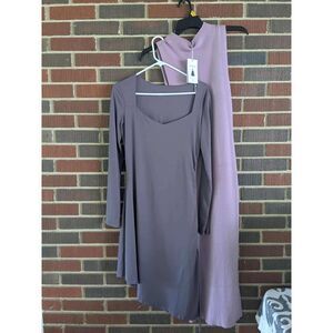 Zesica Womens Dress Bundle Lavender Lilac Bodycon Knit Midi Gray Mini